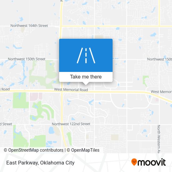 East Parkway map