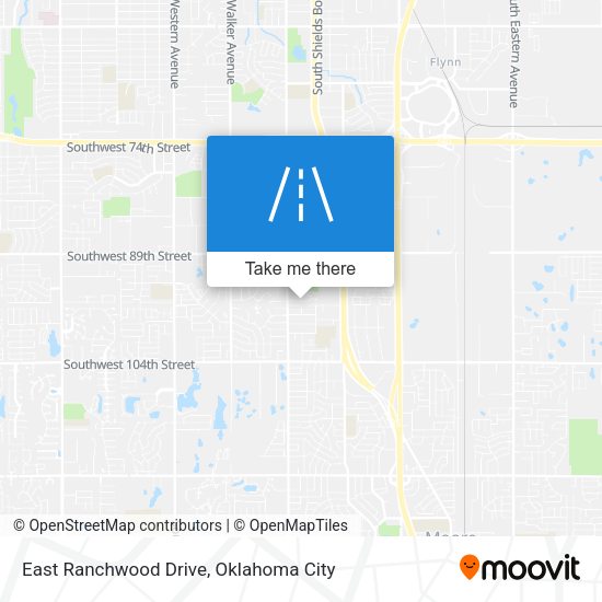 East Ranchwood Drive map