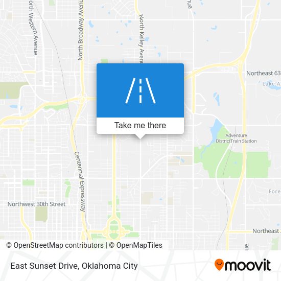 Mapa de East Sunset Drive