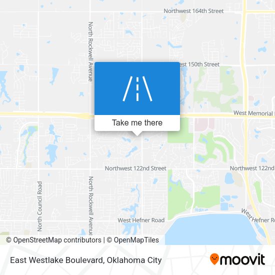 East Westlake Boulevard map