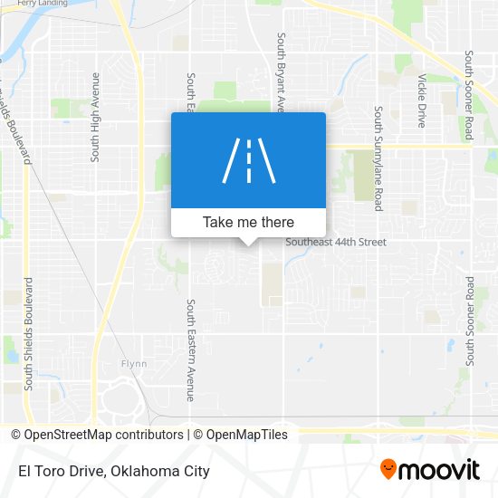 El Toro Drive map