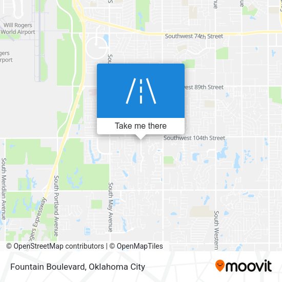 Fountain Boulevard map