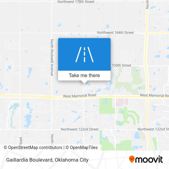 Gaillardia Boulevard map