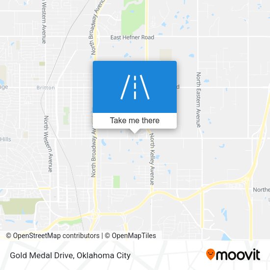 Gold Medal Drive map
