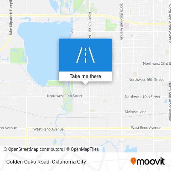 Golden Oaks Road map