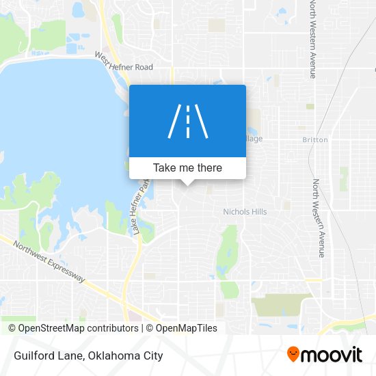 Guilford Lane map