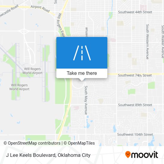 J Lee Keels Boulevard map