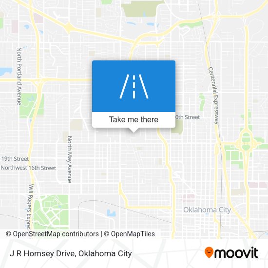 J R Homsey Drive map