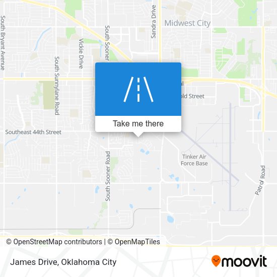 Mapa de James Drive