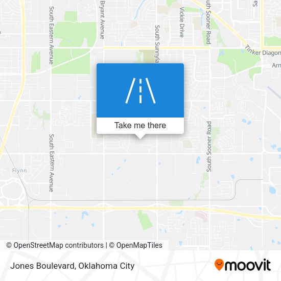 Mapa de Jones Boulevard