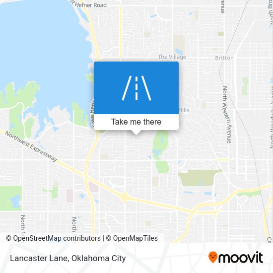 Mapa de Lancaster Lane