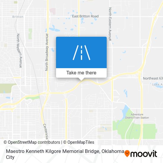 Mapa de Maestro Kenneth Kilgore Memorial Bridge