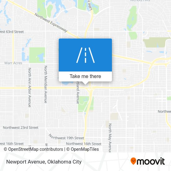 Newport Avenue map