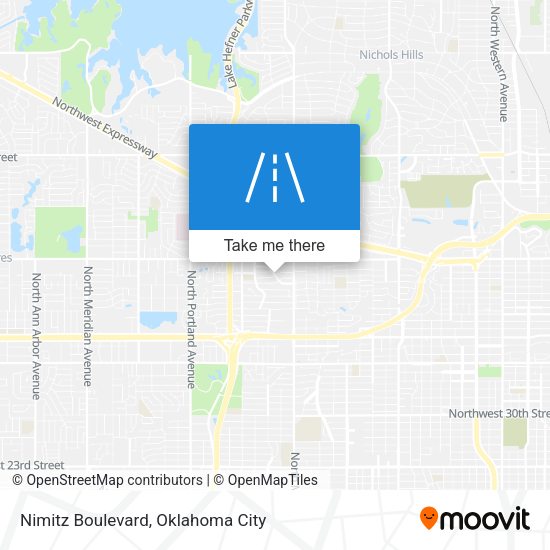 Nimitz Boulevard map
