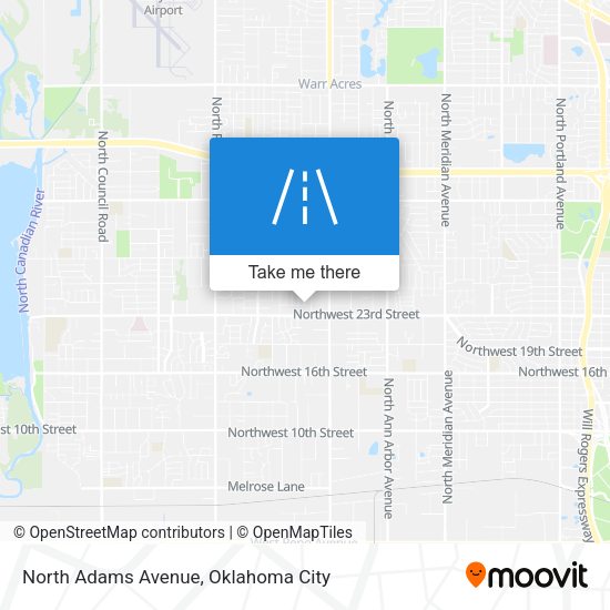 North Adams Avenue map