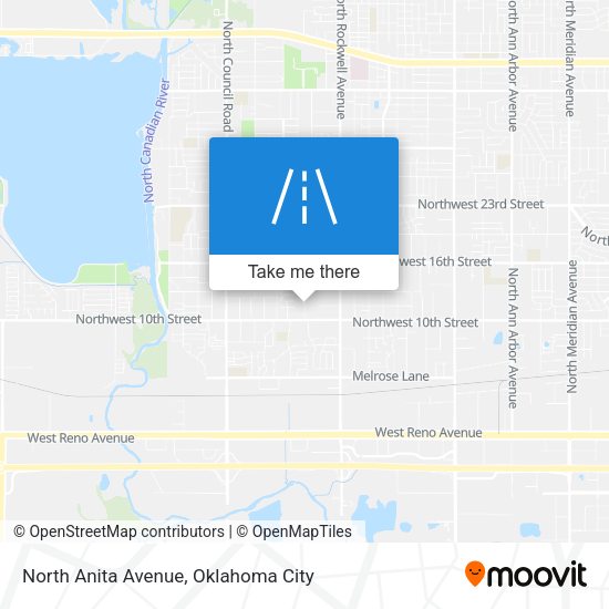 Mapa de North Anita Avenue