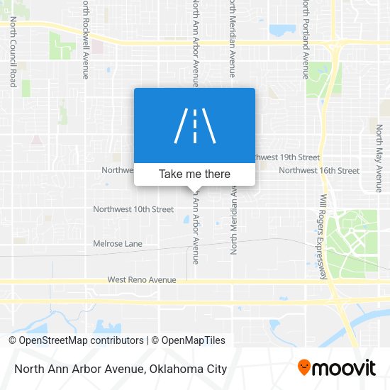 North Ann Arbor Avenue map