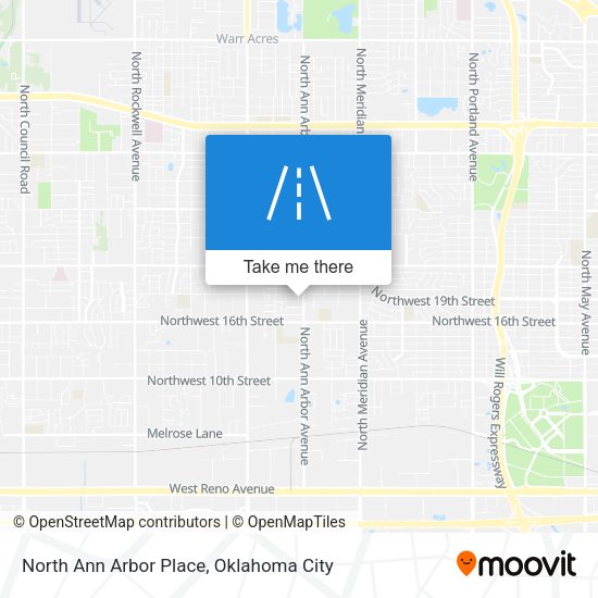 North Ann Arbor Place map