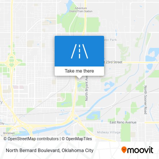 North Bernard Boulevard map