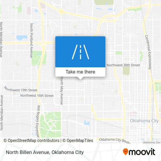 North Billen Avenue map