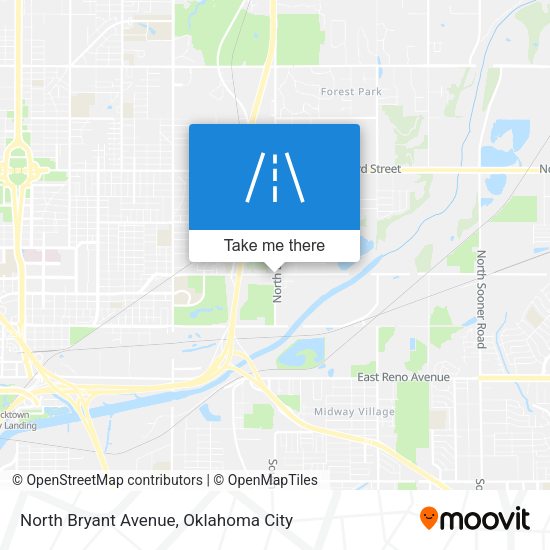 North Bryant Avenue map