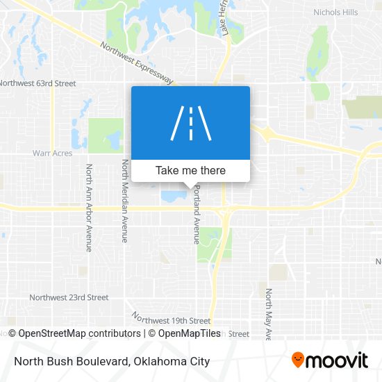 Mapa de North Bush Boulevard