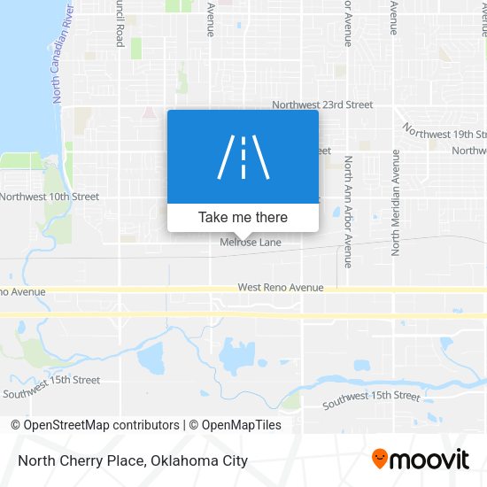 North Cherry Place map