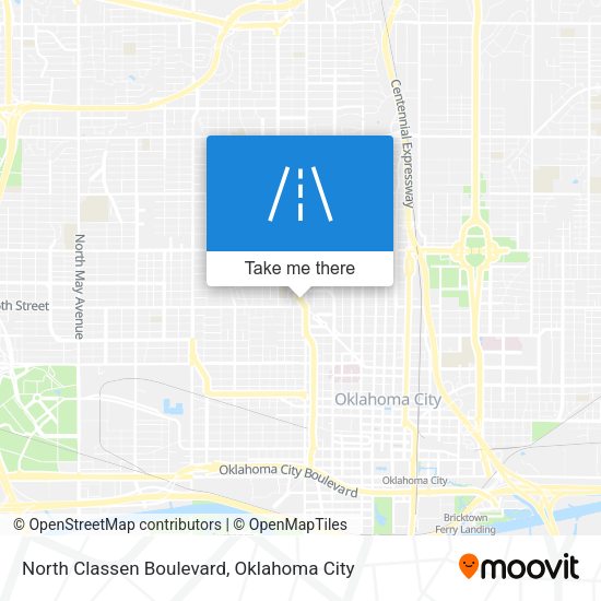Mapa de North Classen Boulevard