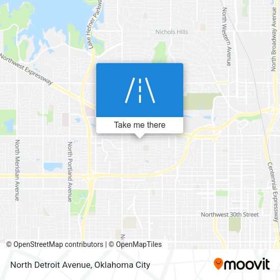 North Detroit Avenue map
