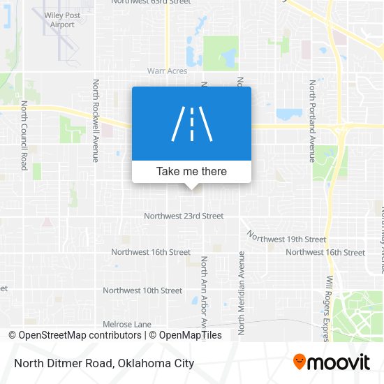North Ditmer Road map