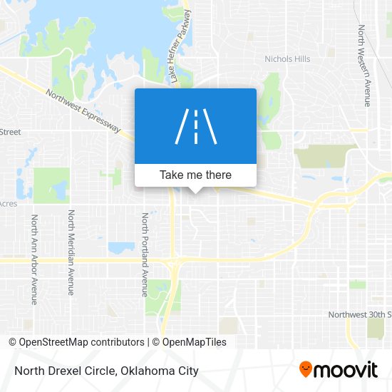 North Drexel Circle map