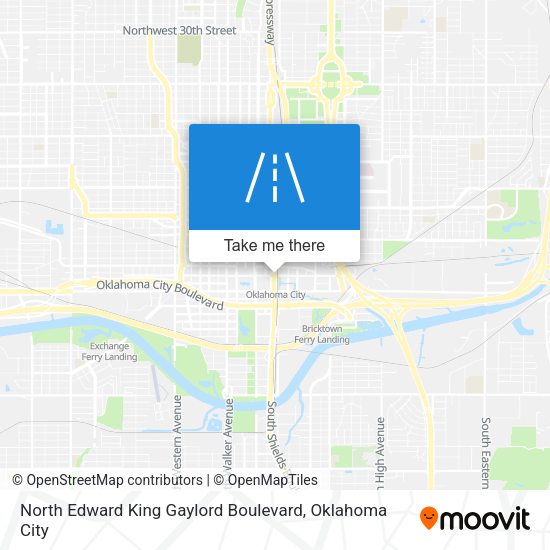 Mapa de North Edward King Gaylord Boulevard