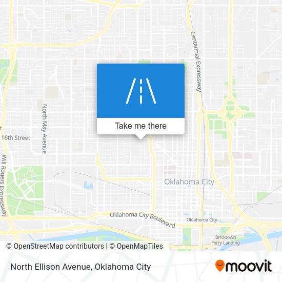 North Ellison Avenue map