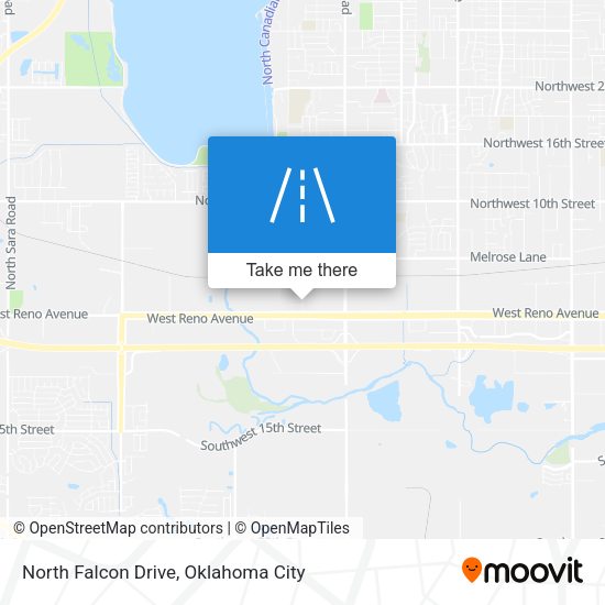 North Falcon Drive map
