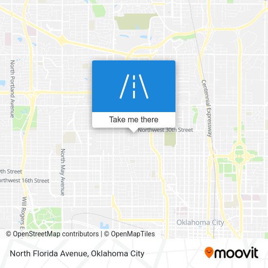 North Florida Avenue map