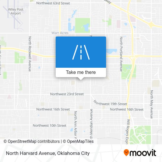 North Harvard Avenue map