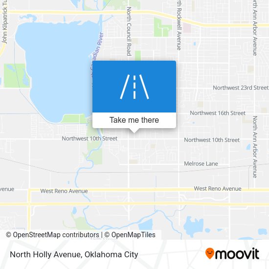 North Holly Avenue map