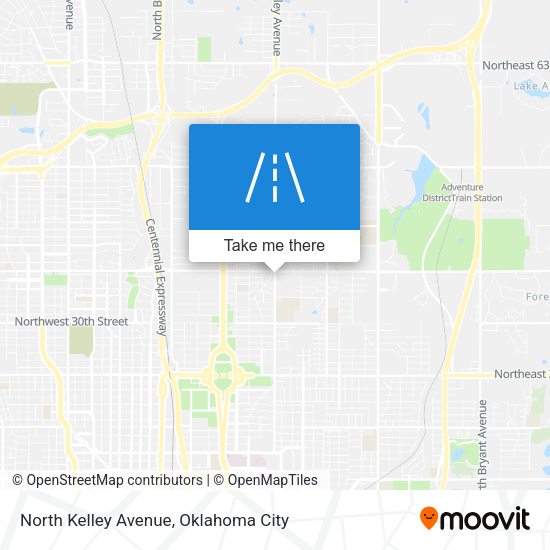 North Kelley Avenue map
