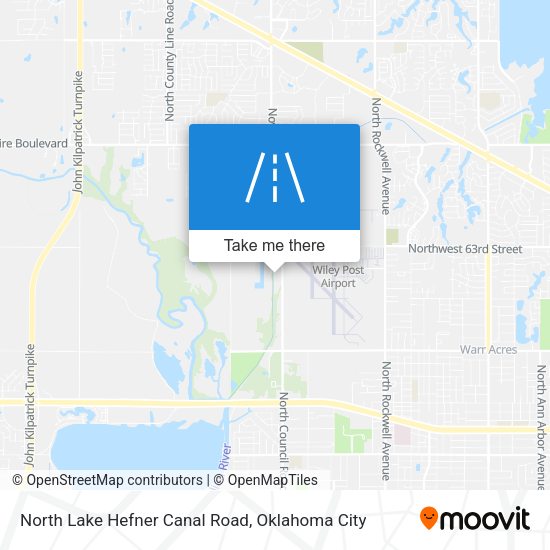 Mapa de North Lake Hefner Canal Road