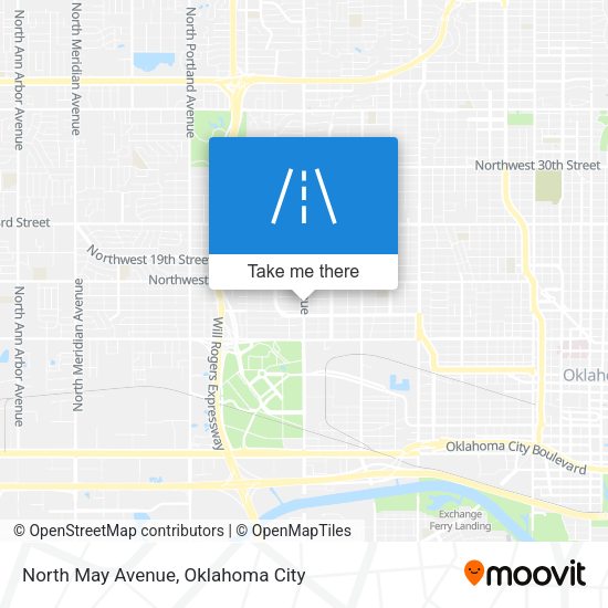 North May Avenue map