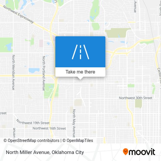 North Miller Avenue map