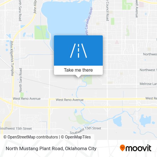 North Mustang Plant Road map