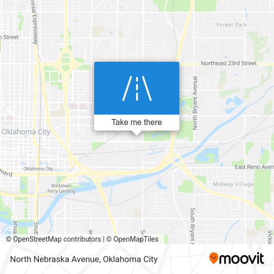 North Nebraska Avenue map
