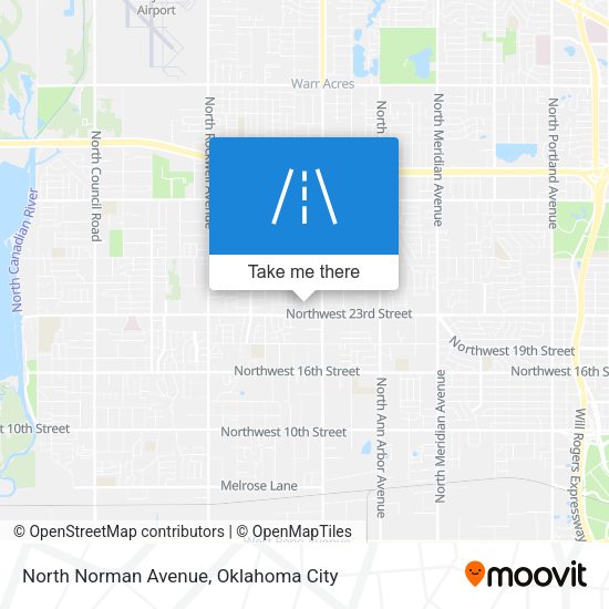 North Norman Avenue map