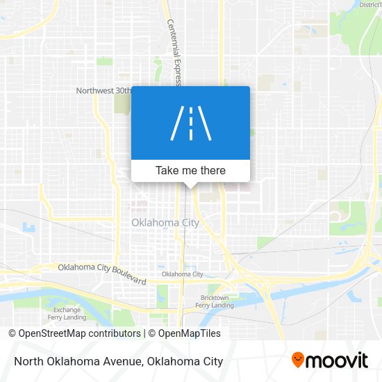 North Oklahoma Avenue map