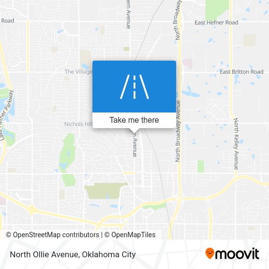 Mapa de North Ollie Avenue