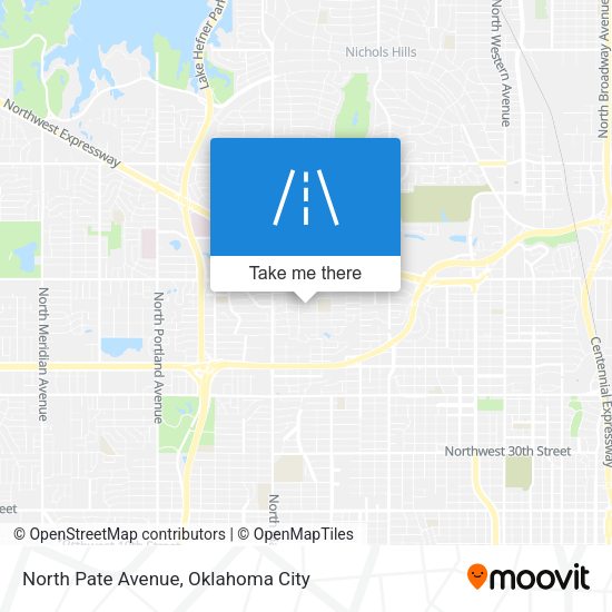 North Pate Avenue map