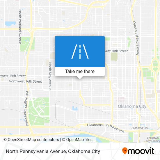 North Pennsylvania Avenue map