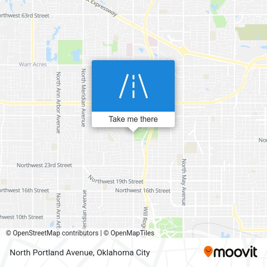 Mapa de North Portland Avenue