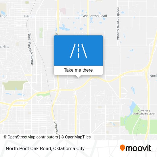 North Post Oak Road map